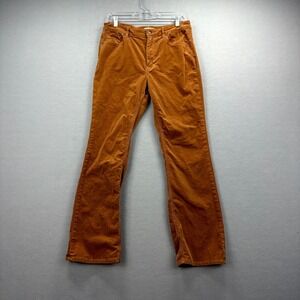 Vigoss Flare Pants Women 31x29* Brown Corduroy Stretch High-Rise Slim Cords Y2K